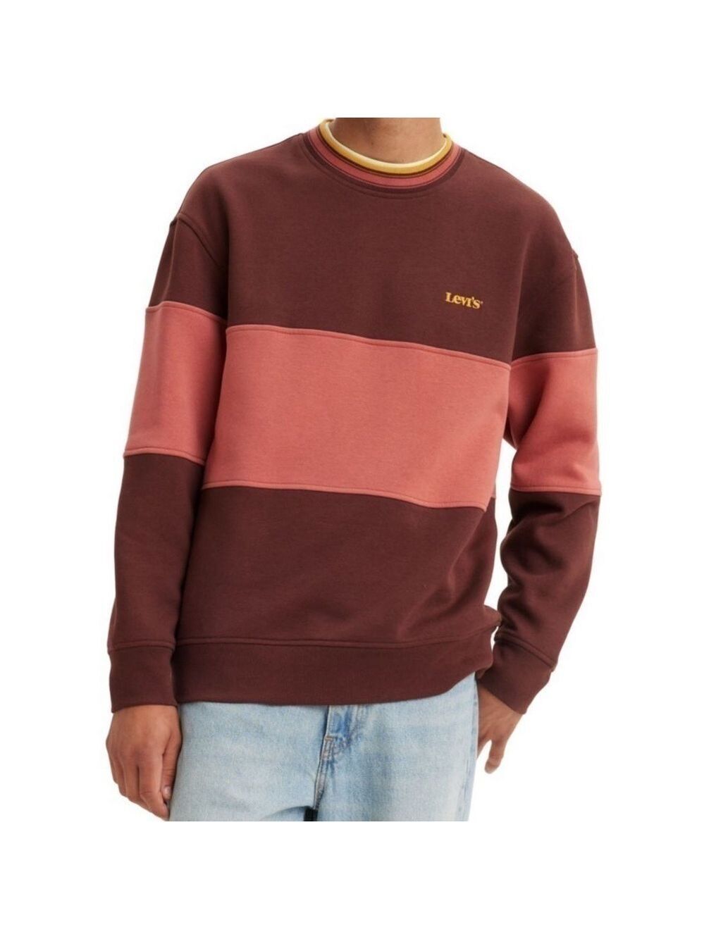 LEVI'S Classic Crew Relaxed Fit Super Soft Fleece Logo Sweatshirt